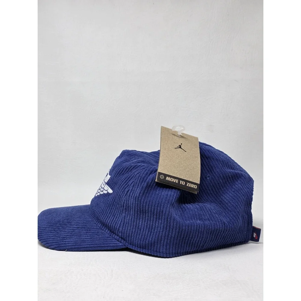 Nike Air Jordan Pro Unstructured Cap Corduroy Deep Royal IB3937-485 Sz L/XL NWT